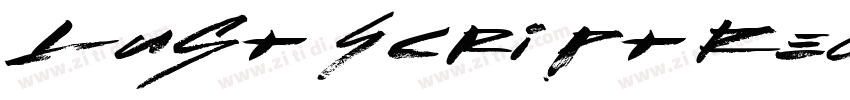 Lust Script Regular字体转换